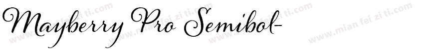Mayberry Pro Semibol字体转换